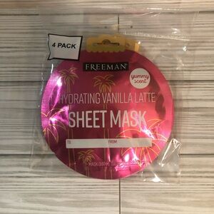 Freeman Hydrating Vanilla Latte Sheet Mask 4 Pack
